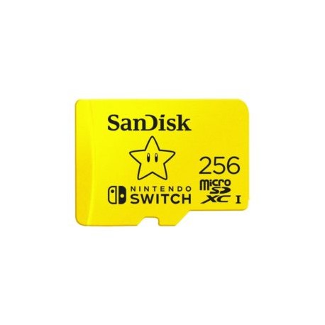 MicroSD 256GB NINTENDO SWITCH CLASS10 UHS-1 100/60MB/s AMARILLA