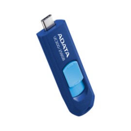 USB 256GB UC300 TYPE-C 100MB/s  USB 3.2  AZUL  RETRACTIL