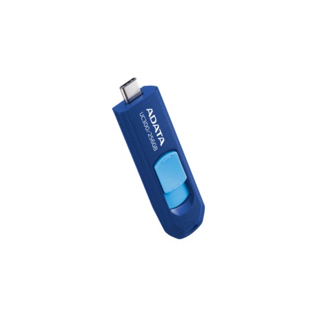 USB 256GB UC300 TYPE-C 100MB/s  USB 3.2  AZUL  RETRACTIL