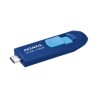 USB 128GB UC300 TYPE-C 100MB/s  USB 3.2  AZUL  RETRACTIL